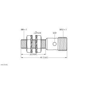 Turck - Induktiver Näherungsschalter Sensor BI2-EG08K-VP6X-H1341 induktiv