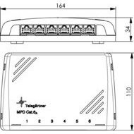 Telegärtner - Patchpanel Kupfer Mini-Verteiler Cat6A 100006987 MPD6-HS K apws