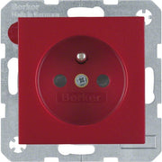 Berker - Steckdose mit Erdungsstift 6765760062 rot