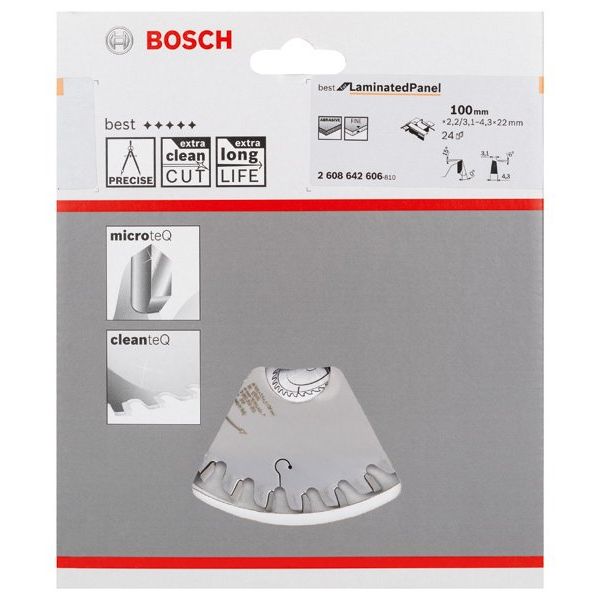 Bosch - Kreissägeblatt Vorritzblatt konisch, Best 2608642606 for Laminated Panel