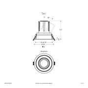 EVN Lichttechnik - Downlight/Strahler/Flutlicht LED-Einbauleuchte modular F04R11SM1840L55P Konfigurationstype