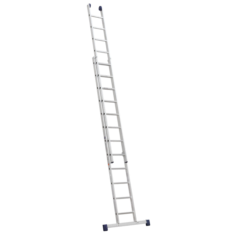 ILLER-LEITER - Sprossenleiter Schiebeleiter o.Seil 2-tlg 58012 2x12 Stufen