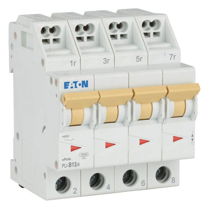 Eaton - Leitungsschutzschalter PLI-B13/4 B 13A, 4p Steckkl