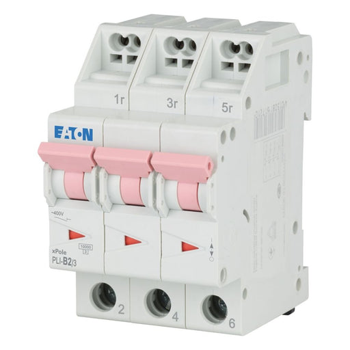 Eaton - Leitungsschutzschalter PLI-B2/3 B 2A, 3p Steckkl