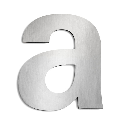 CMD Creativ - Beschriftung Buchstaben/Zahlen Hausnummer a Groß GHN-a Edelstahl, 25 cm
