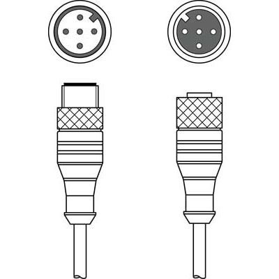 Leuze - Konfektioniertes Sensor-Aktor-Kabel Verbindungsleitung KB DN/CAN-20000 SBA