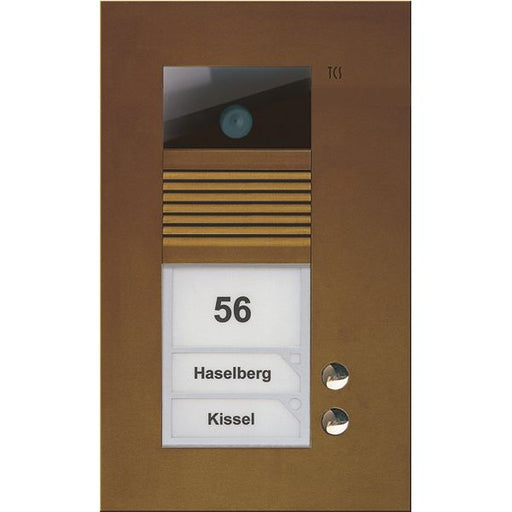 TCS Tür Control - Türstation für Türkommunikation Video color Außenstation V AVU14020-0012 PUK 2 Tasten 1-spalt