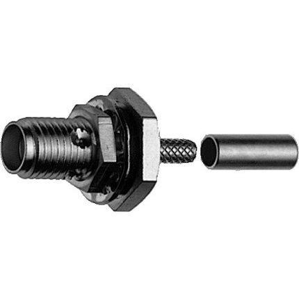 Telegärtner - Koax-Steckverbinder SMA-Kabeleinbaubuchse 100024668 Crimp G5 (RG-223/U) − 5 Stück