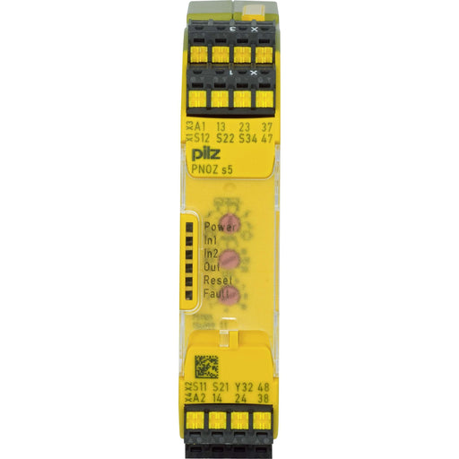 Pilz - Gerät zur Überwachung von sicherheitsgerichteten Stromkreisen Not-Aus-Schaltgerät PNOZ s5 C #751105 24VDC 2 n/o 2 n/o t