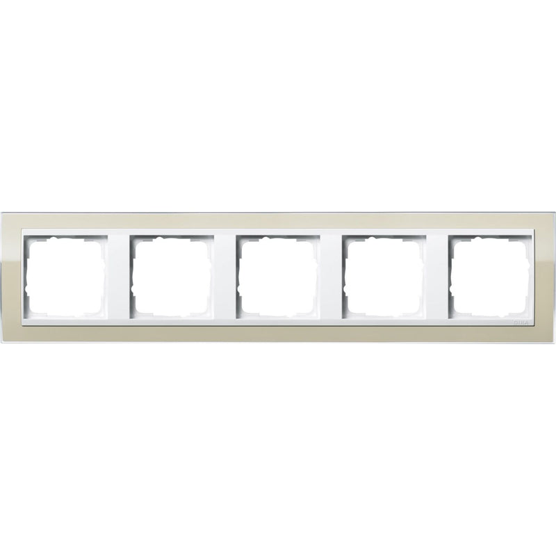 Gira - Abdeckrahmen 5fach 0215773 klar sand