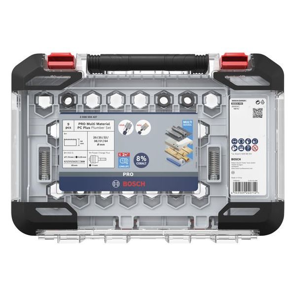 Bosch - Werkzeugset PRO Multi Material PC Plus 2608594427VE(9) Lochsägen-Set 20-38