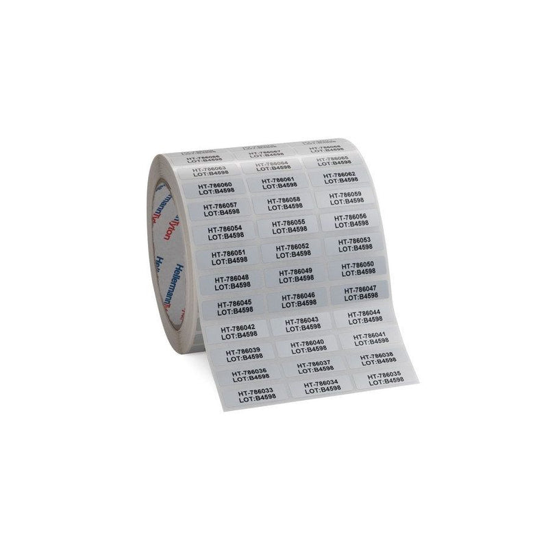 HellermannTyton - Kennzeichnungsmaterial Etiketten TAG17TD2-1204-SR 38,1x6,35mm