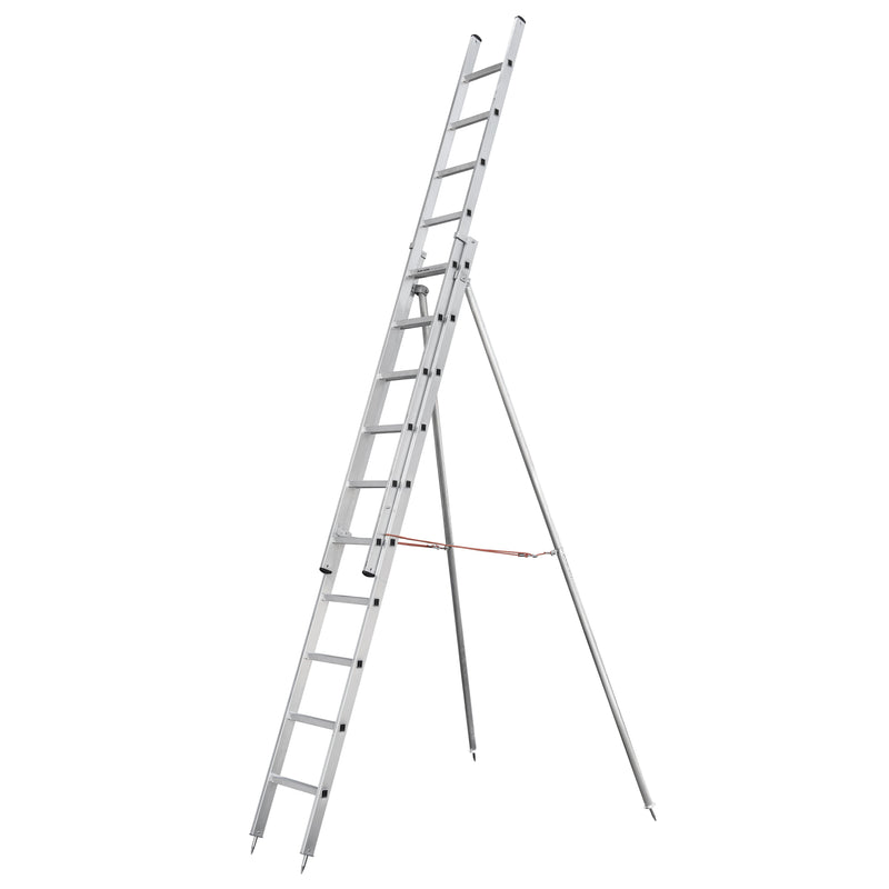 ILLER-LEITER - Sprossenleiter Obstbaumleiter m.Stützen 66208 2-teil. 2x8 Sprossen