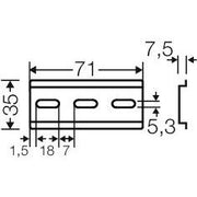 Hensel - Tragschiene DK TS 01 71mm