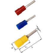 Elpress - Quetschkabelschuh für Cu-Leiter Isolierte Verbinder KA2519SR-PB − 100 Stück