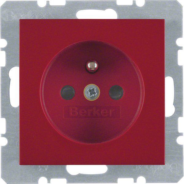 Berker - Steckdose rt/gl 6765768962 m.Schutzkontakt
