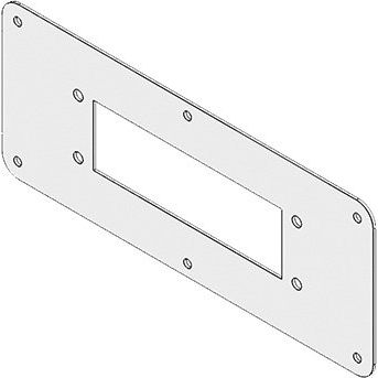 Icotek - Einführungsflansch für Kleingehäuse/Schaltschrank Kabelflanschplatte FPKL221x90/24RAL7035