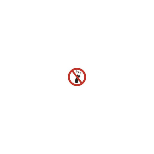 HellermannTyton - Warn-/Hinweisschild Etikett PS5-I-150-WH (10) Mobilfunk verboten − 10 Stück
