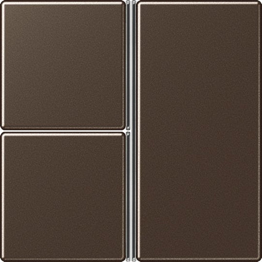 Jung - Abdeckung/Bedienelement für Installationsschalterprogramme Tastensatz 3-fach mokka A 403 TSA MO komplett − 1 Stück