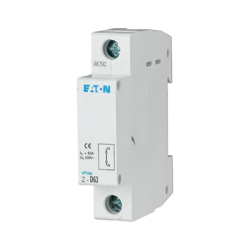 Eaton - Durchgangs-Reihenklemme Durchführung Z-D63/P für Neutralleiter
