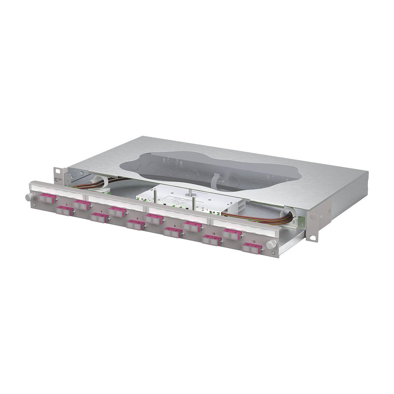 Metz Connect - Patchpanel LWL Patchfeld splice 150467BB12-F 12xSC-D OM4