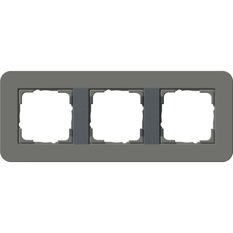 Gira - Abdeckrahmen 3fach 0213423 Dklgrau/Anthrazit