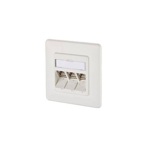 Metz Connect - Kommunikationsanschlussdose Kupfer Anschlussdose, Cat.6A TN E-DATmod-3UP-rws 3xRJ45,UP,rws