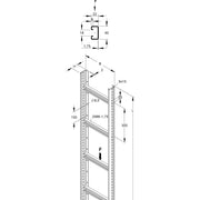 Niedax - Kabelleiter Steigetrasse STM 60.503/3 − 3 Meter
