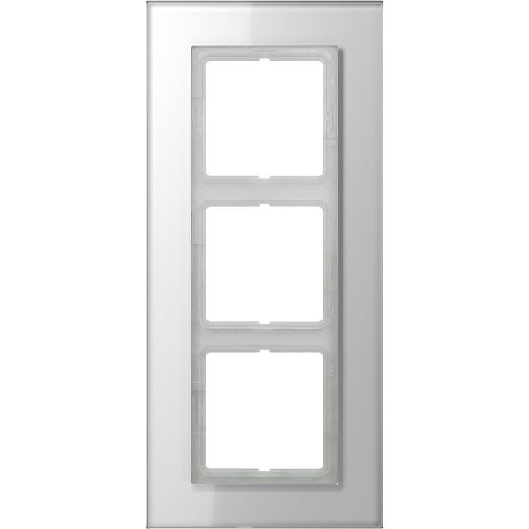 Jung - Abdeckrahmen Glasrahmen 3-fach aws LSP 983 GL WW waage/senkrecht
