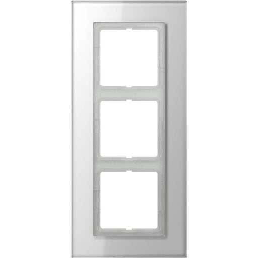 Jung - Abdeckrahmen Glasrahmen 3-fach aws LSP 983 GL WW waage/senkrecht