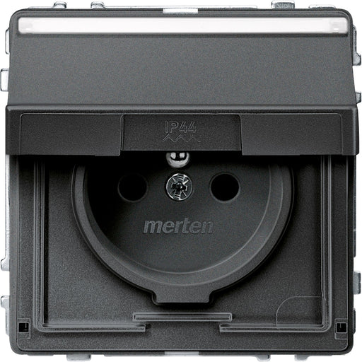 Merten - Steckdose anth MEG2612-7214 Schuko.stift Klappd
