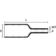 HellermannTyton - Verbindungs-/Übergangsmuffe Schrumpfmanschette LVK-4x25-95 PO-X BK1
