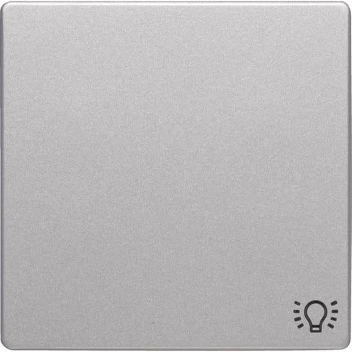 Berker - Abdeckung/Bedienelement für Installationsschalterprogramme Wippe alu/lack 16206044 Symbol Licht