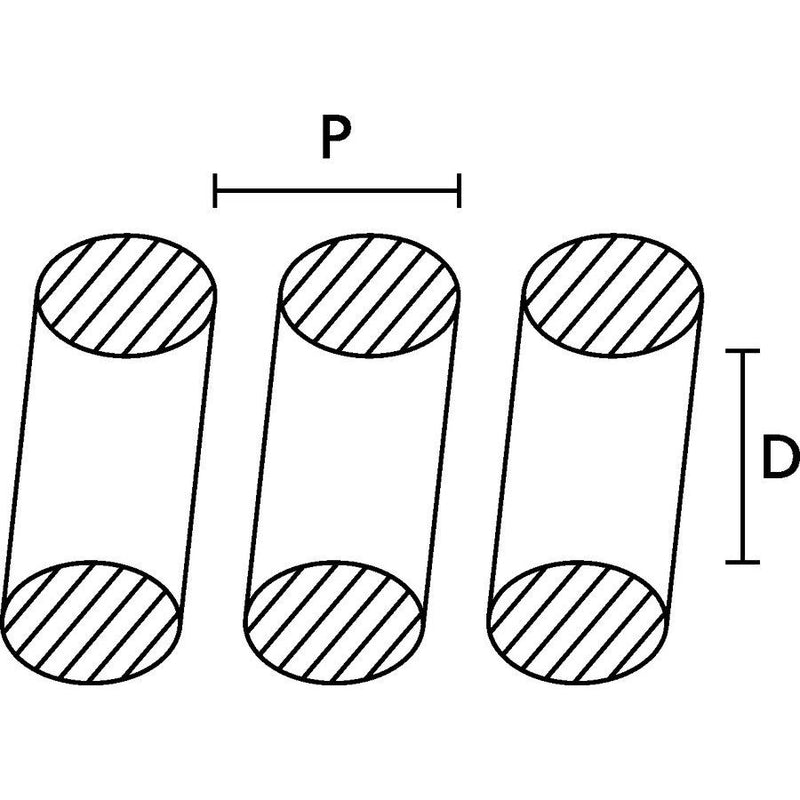 HellermannTyton - Kabelbündelungsschlauch Spiralschlauch SPF-10-PP-BK − 5 Stück