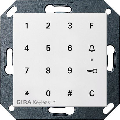 Gira - Bussystem-Zutrittskontrolleinrichtung Code Tastatur rws-matt 260527 Keyless In