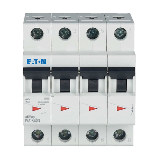 Eaton - Leitungsschutzschalter FAZ-K40/4 40A Charakt.: K