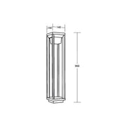 Brumberg Leuchten - Wegeleuchte LED-Wegeleuchte 65383103 dunkelgrau