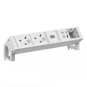 Bachmann - Multi-Tischsteckdose Tischsteckdose 9.023.233 DESK2 ws 2xUK