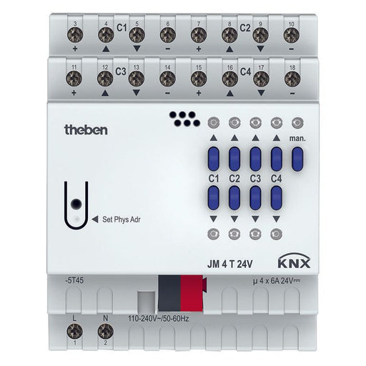 Theben - Bussystem-Jalousieaktor Jalousieaktor JM 4 T 24V KNX FIX 1