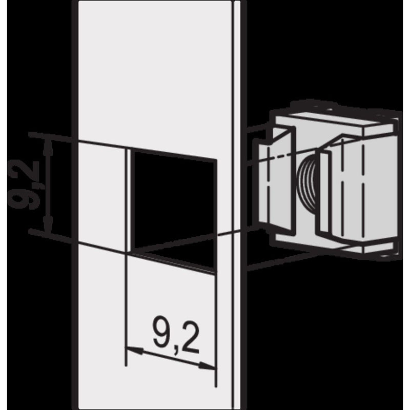 Schroff - Komponente für den Ausbau (Schaltschrank) Käfigmutter 21100001 (VE50) − 4 Packung