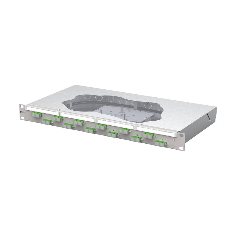 Metz Connect - Patchpanel LWL Patchfeld splice 150459F212-F 12xSC-D APC OS2
