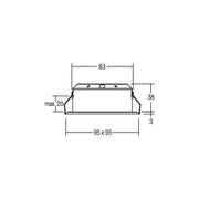 Brumberg Leuchten - Downlight/Strahler/Flutlicht LED-Einbauleuchte 12486173 1800-2800K weiß