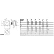 Bals Elektrotech - CEE-Anbausteckdose (IEC 60309) Anbausteckdose gerade 16A 13690 3p >50V 2h IP44