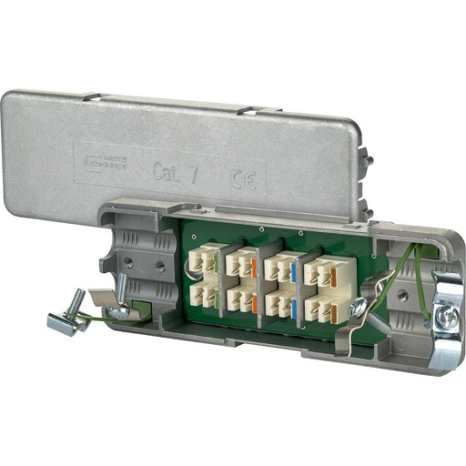 Metz Connect - Modularer Steckverbinder Kabelverbinder 130863-E Cat.7 Metallgehäuse
