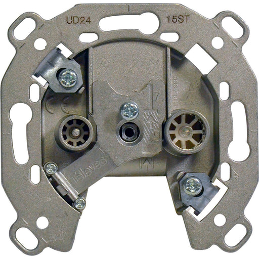 Televes - Antennensteckdose Durchgangsdose 2f. UD 2415 ST 5-2400MHz
