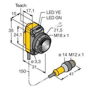 Turck - Reflexions-Lichtschranke Opto Sensor QS18VN6XLPQ5 Lichtschranke − 1 Stück
