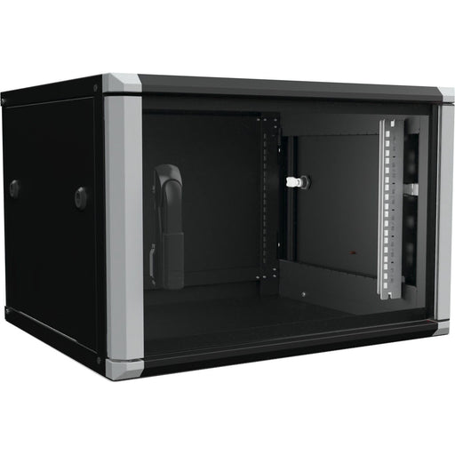Enoc - Netzwerkgehäuse Wandschrank 6HE 2tlg. sw W2 6-65-S 19"600x500x334mm