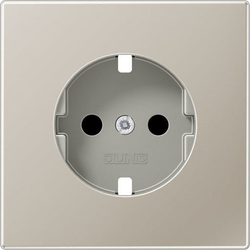 Jung - Abdeckung/Bedienelement für Installationsschalterprogramme Zentralplatte ES 1520 KIPL f. SCHUKO-Steckdose