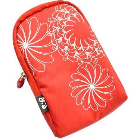 E+P Elektrik - Zubehör/Ersatzteile für Digitalkamera (Photo) Tasche f.Digitalkamera DB 23 White Flower rt/ws