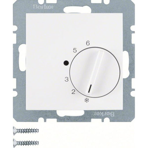Berker - Raumthermostat Raumtemperaturregler 20261909 mit Wechsler